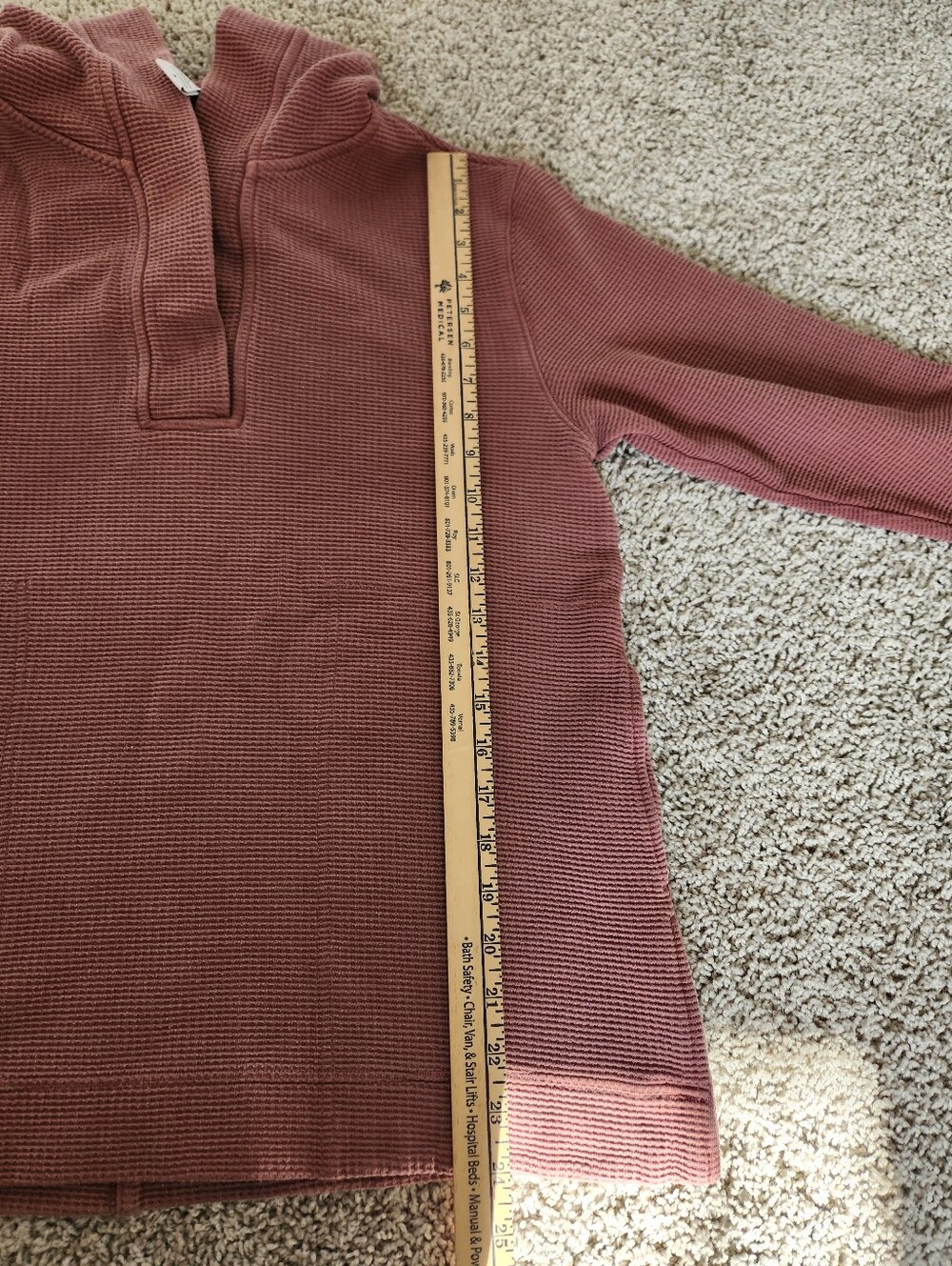 Athleta Coaster Luxe Waffle Hoodie Size Small - Picture 9 of 9